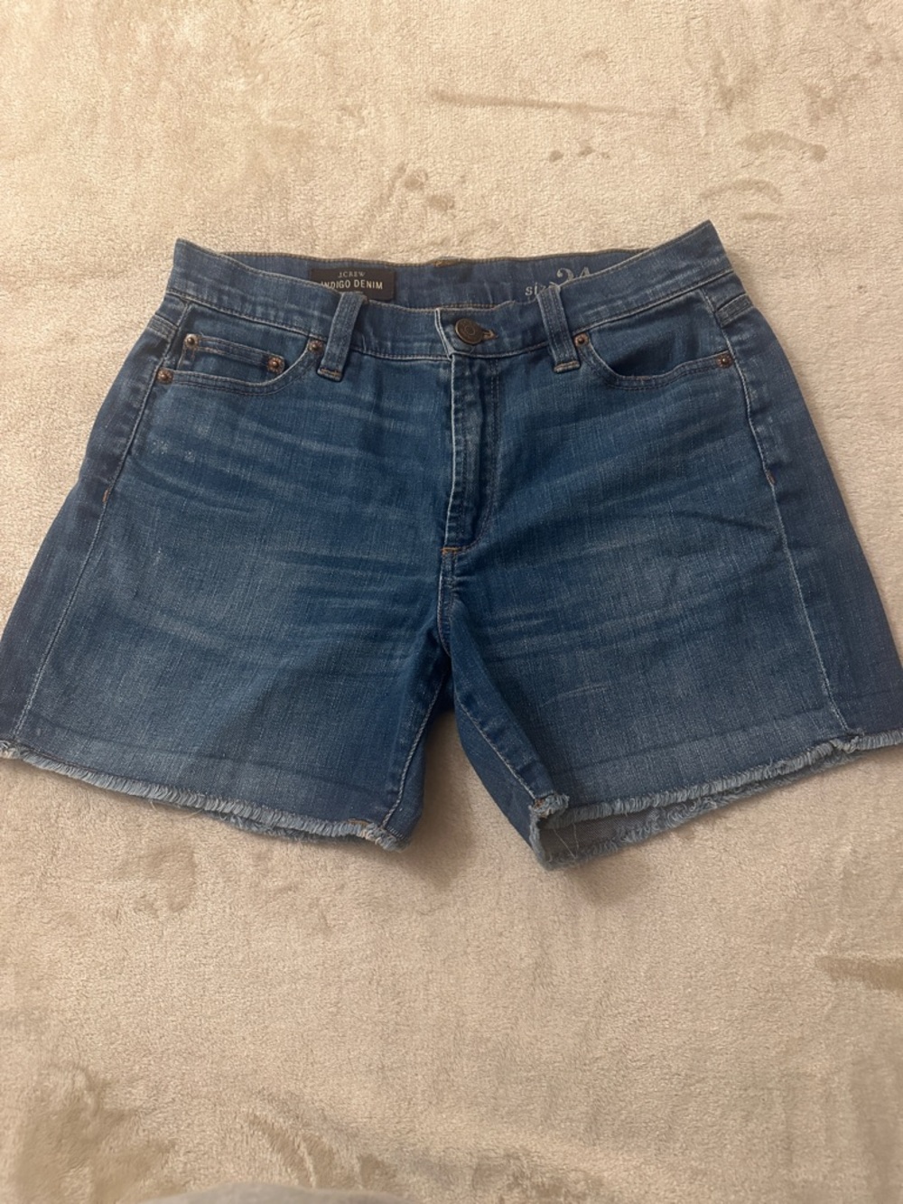 J. Crew Indigo Denim Cutoff Shorts